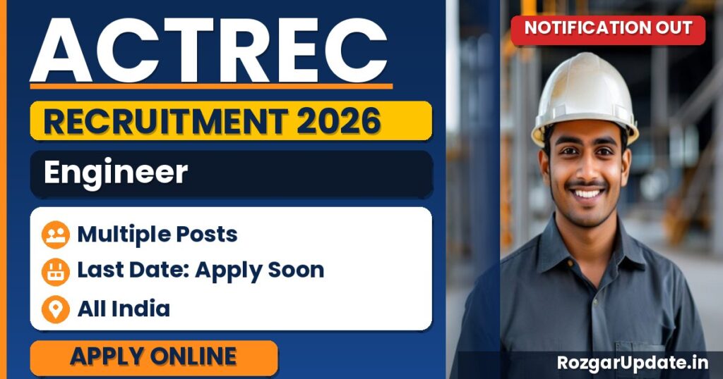 ACTREC Engineer Recruitment 2026: Walk-in Interview Details - banner image