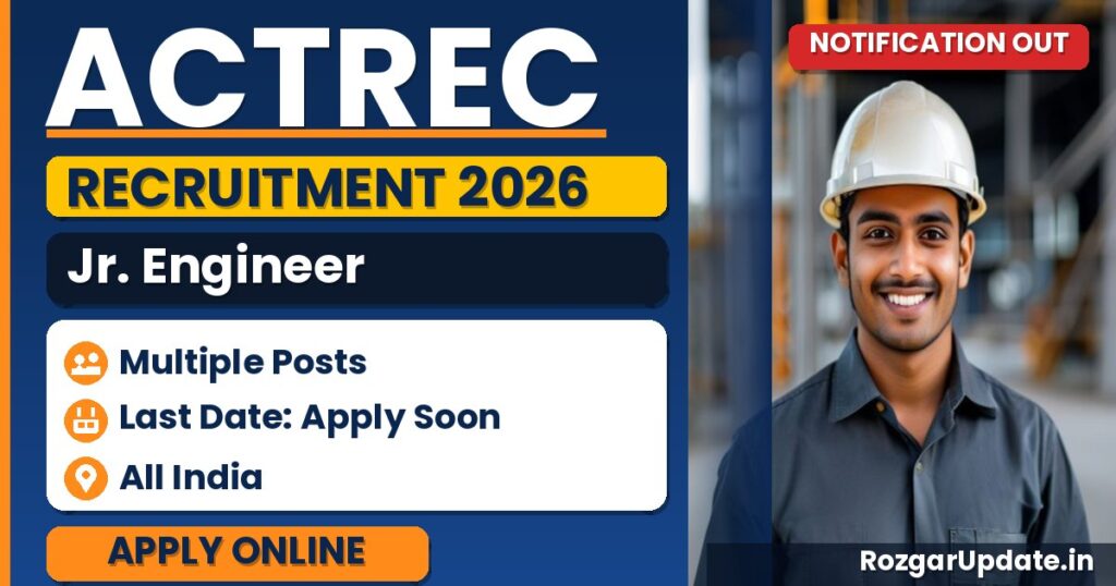 ACTREC Jr. Engineer Recruitment 2026: Walk-in Details - banner image