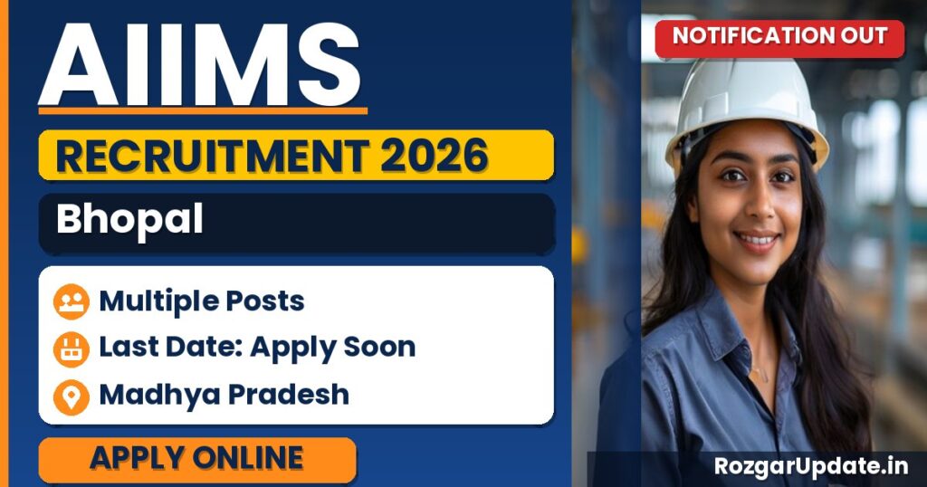 AIIMS Bhopal Recruitment 2026 - banner image