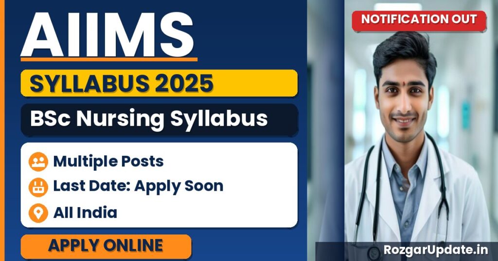 AIIMS BSc Nursing Syllabus 2025 Out - banner image