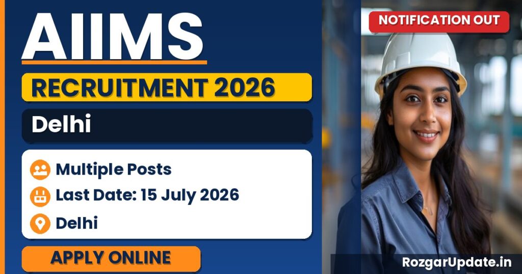 AIIMS Delhi Recruitment 2026 - banner image