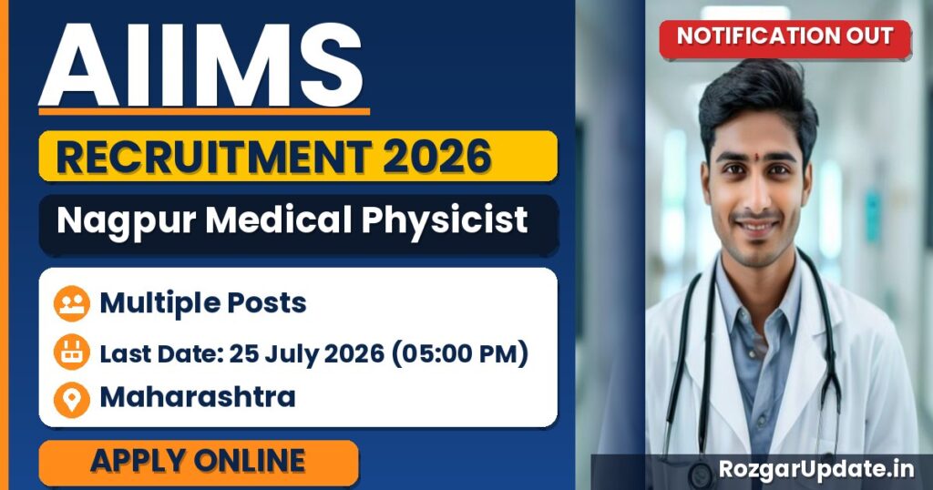 AIIMS Nagpur Medical Physicist Recruitment 2026: Apply Online - banner image