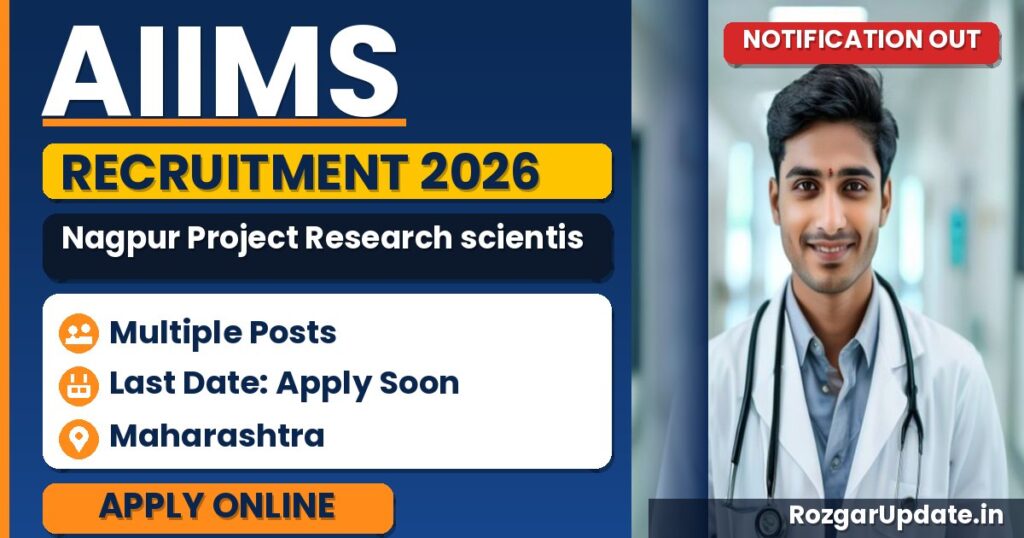 AIIMS Nagpur Project Research scientist II Recruitment 2026 - banner image