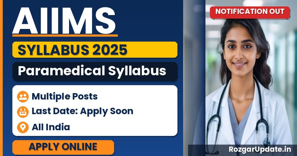 AIIMS Paramedical Syllabus 2025 Released - banner image