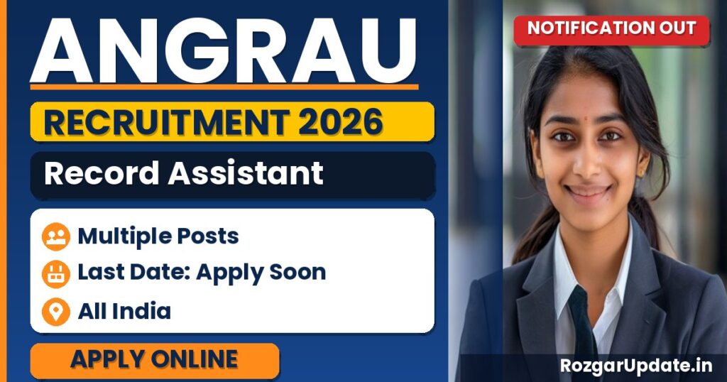 ANGRAU Record Assistant Recruitment 2026 - banner image