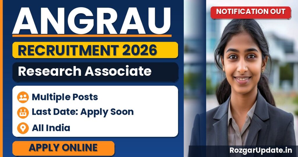 ANGRAU Research Associate Recruitment 2026: Walk-in Details - banner image
