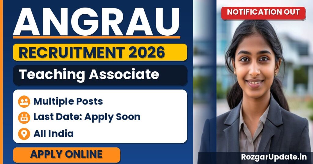 ANGRAU Teaching Associate Recruitment 2026: Walk-in Details - banner image