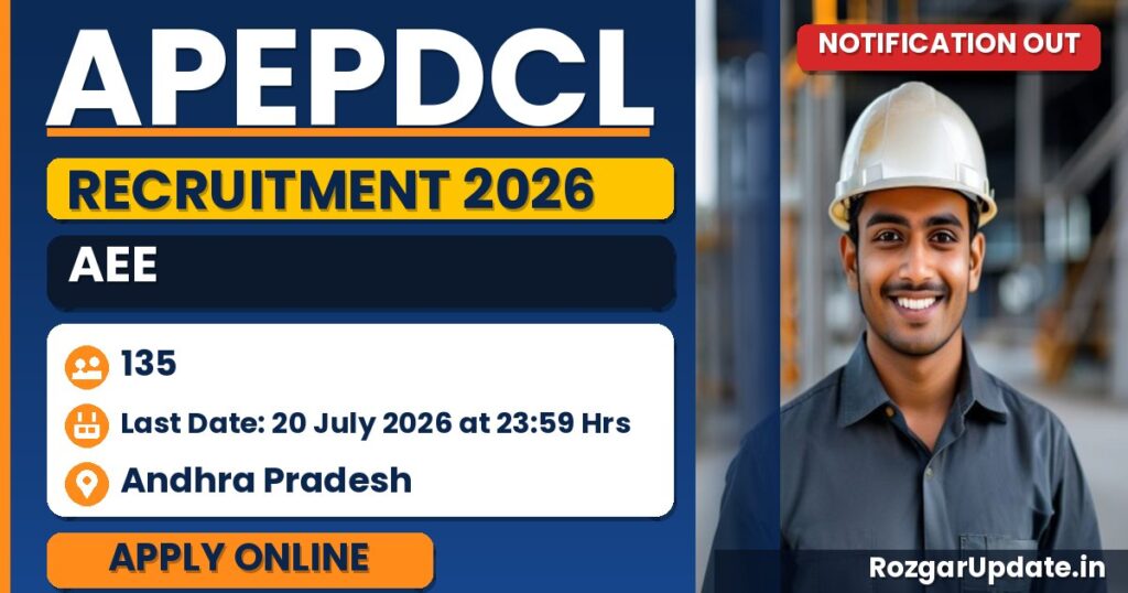 APEPDCL AEE Recruitment 2026 Notification Out - banner image