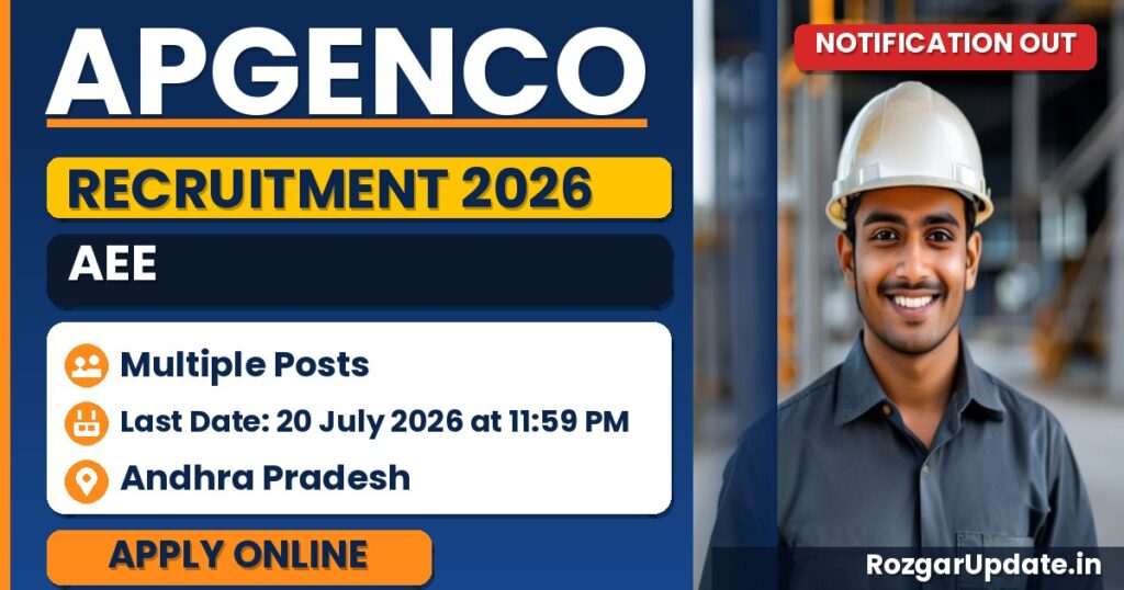 APGENCO AEE Recruitment 2026 Notification Out - banner image