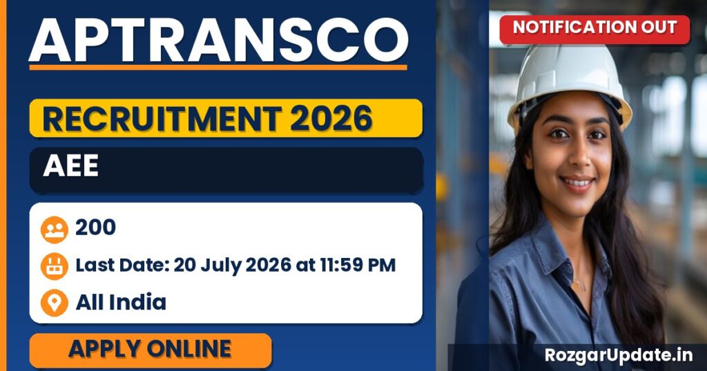 APTRANSCO AEE Recruitment 2026 Notification Out - banner image