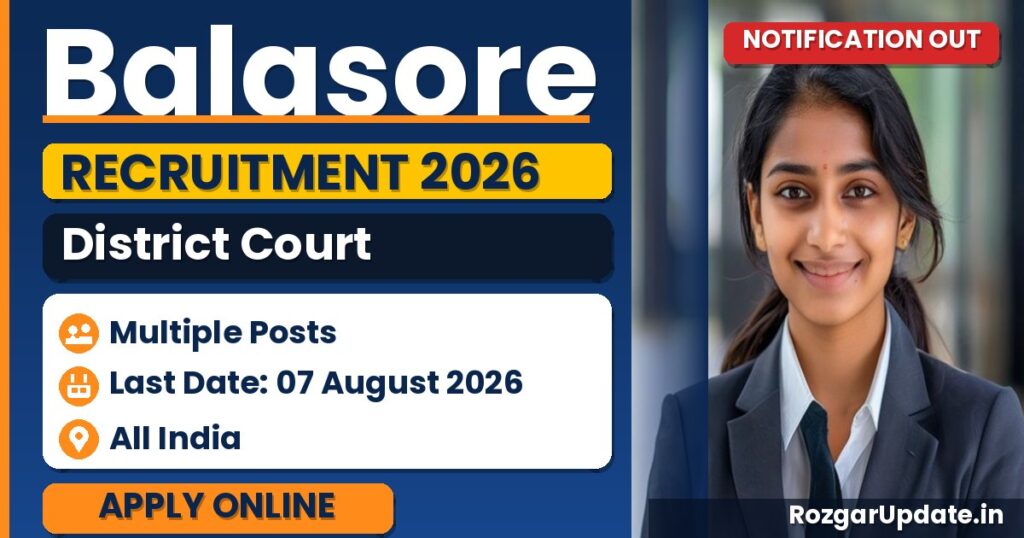 Balasore District Court Recruitment 2026 - banner image