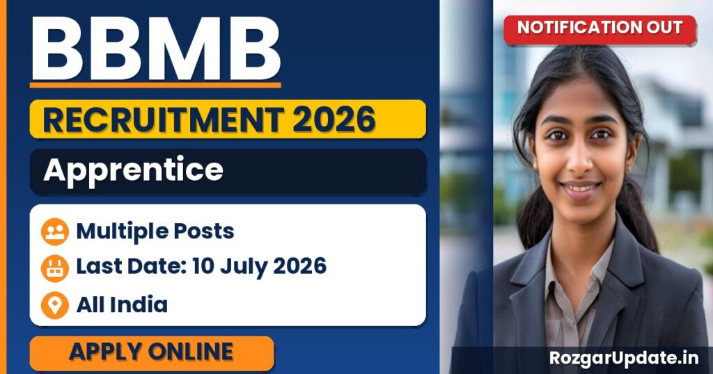 BBMB Apprentice Recruitment 2026 - banner image