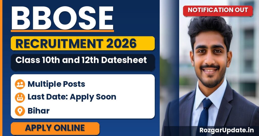 BBOSE Class 10th and 12th Datesheet 2026 - banner image