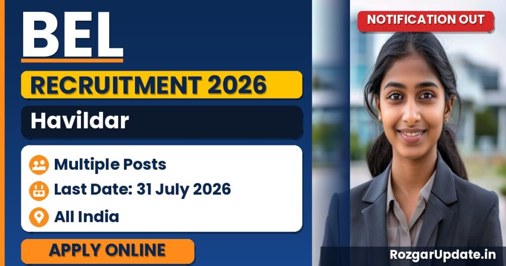 BEL Havildar Recruitment 2026 - banner image