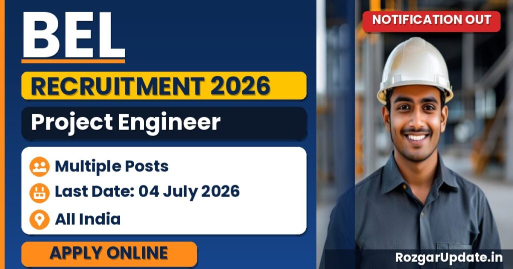 BEL Project Engineer Recruitment 2026 - banner image