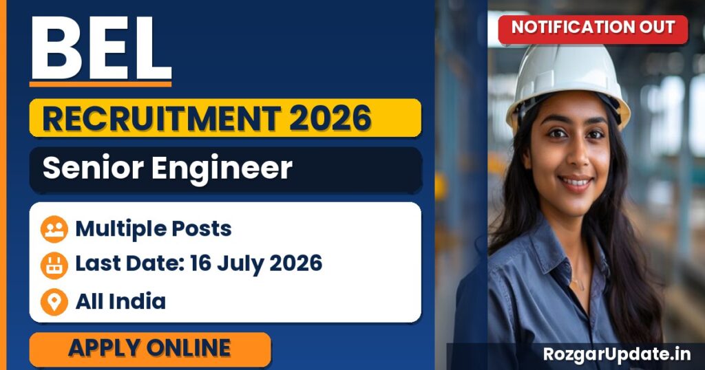 BEL Senior Engineer Recruitment 2026 - banner image