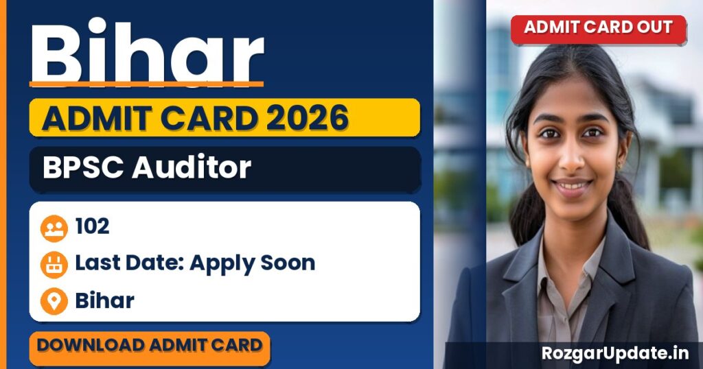 Bihar BPSC Auditor Admit Card 2026 Out - banner image