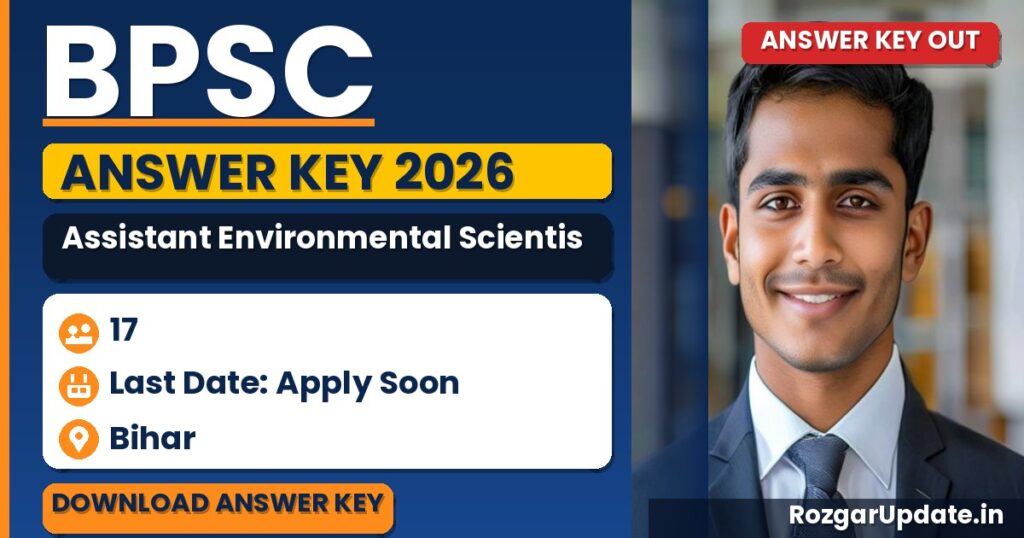 BPSC Assistant Environmental Scientist Answer Key 2026 Out (Advt. 88/2025) - banner image