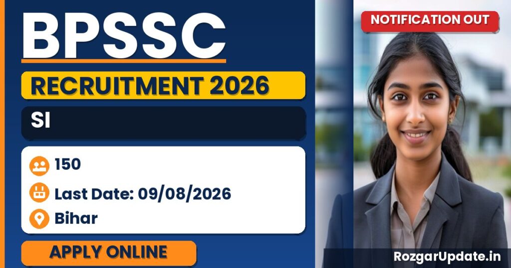 BPSSC SI Recruitment 2026: Bihar Police Sub-Inspector Notification for 150 Posts - banner image