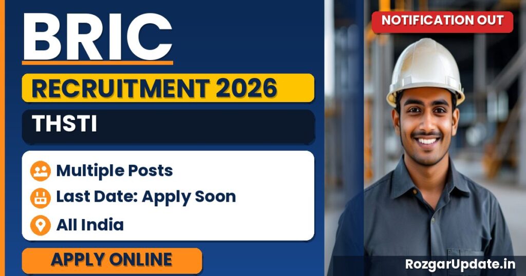 BRIC THSTI Recruitment 2026 - banner image