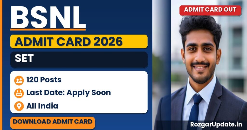 BSNL SET Admit Card 2026 Out - banner image