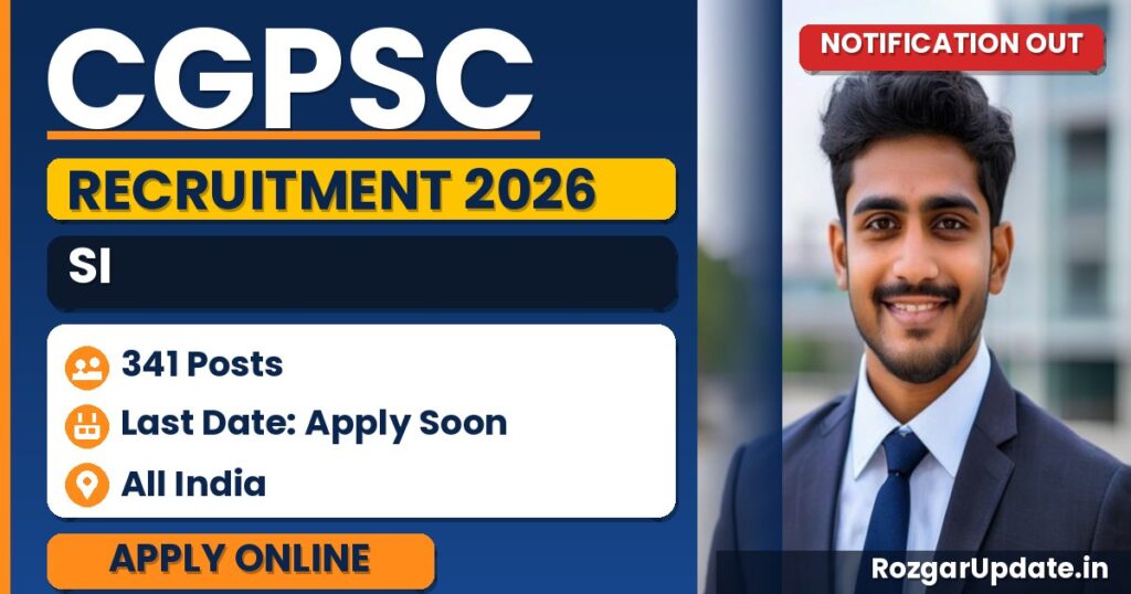 CGPSC SI Admit Card 2026 Out – Download Written Exam Hall Ticket - banner image