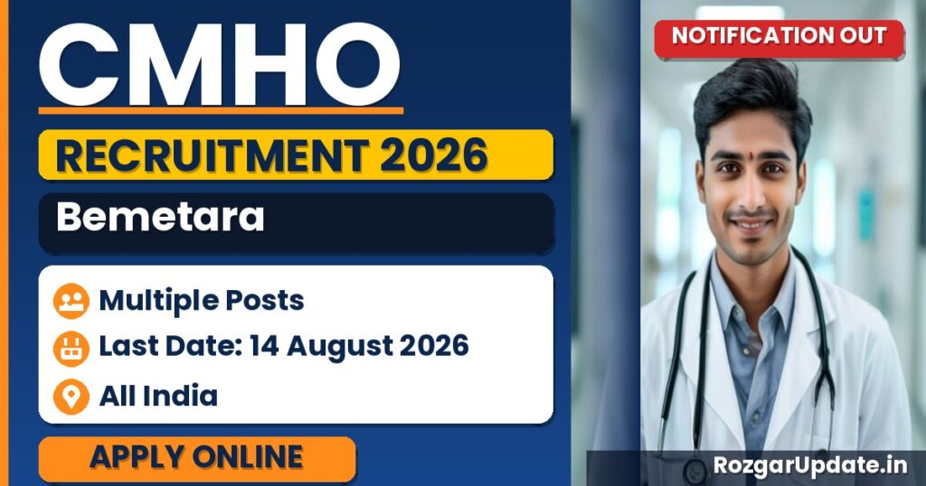 CMHO Bemetara Recruitment 2026 - banner image