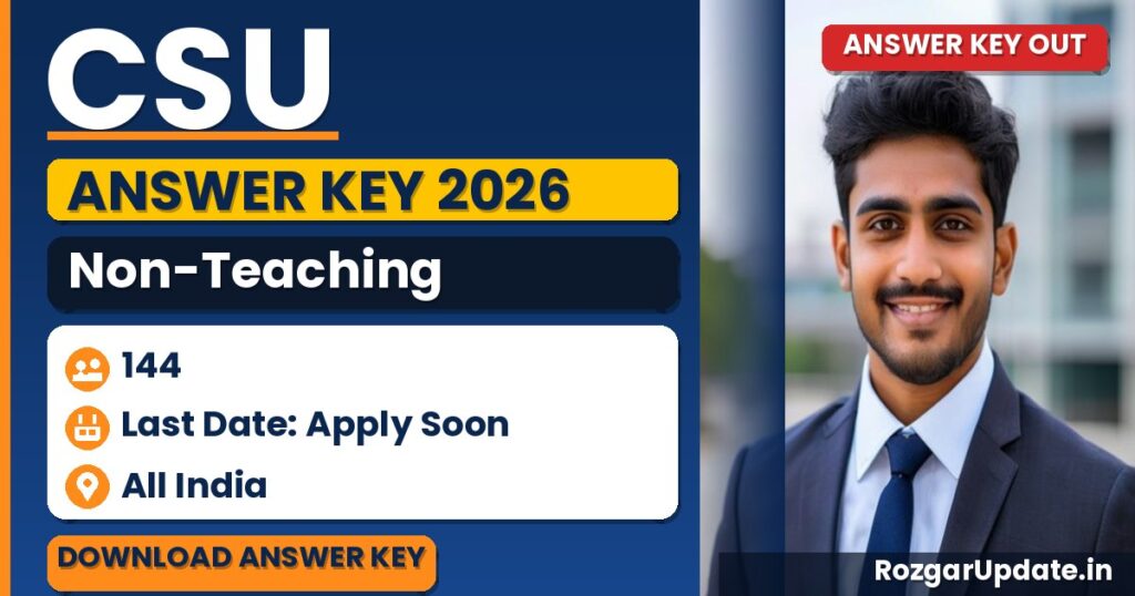 CSU Non-Teaching Answer Key 2026 - banner image