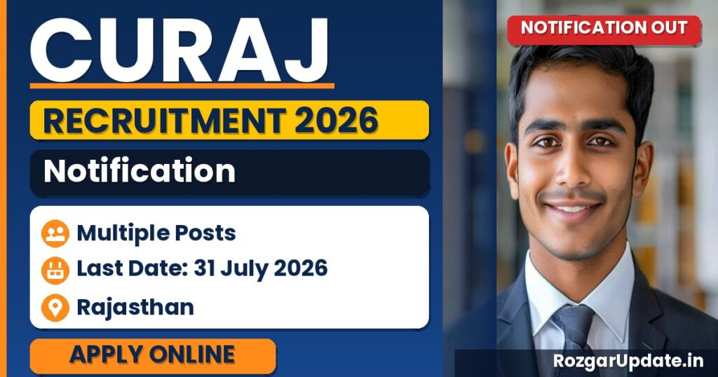 CURAJ Recruitment 2026 - banner image