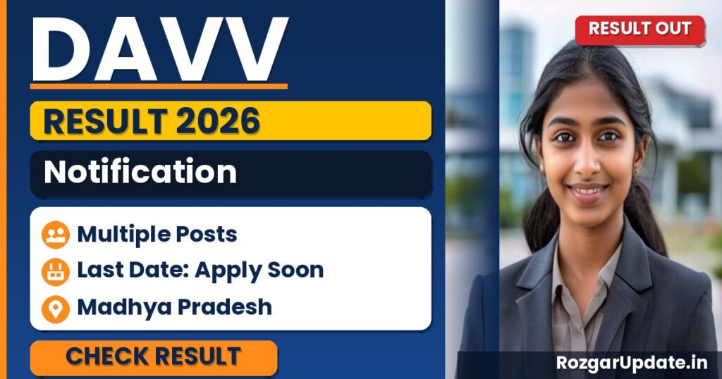 DAVV Result 2026 Out - banner image