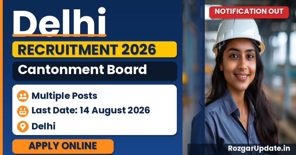 Delhi Cantonment Board Recruitment 2026 - banner image