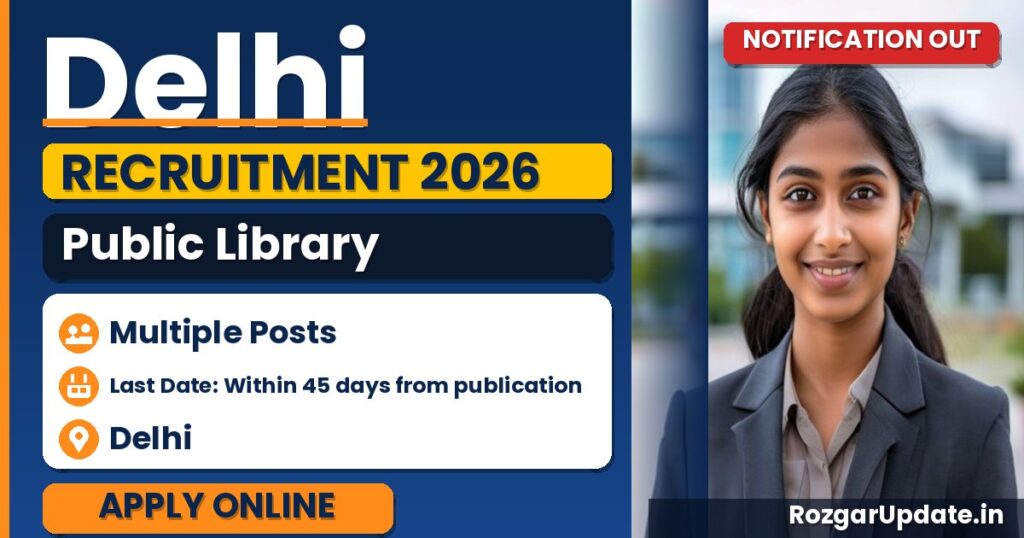 Delhi Public Library Recruitment 2026 - banner image