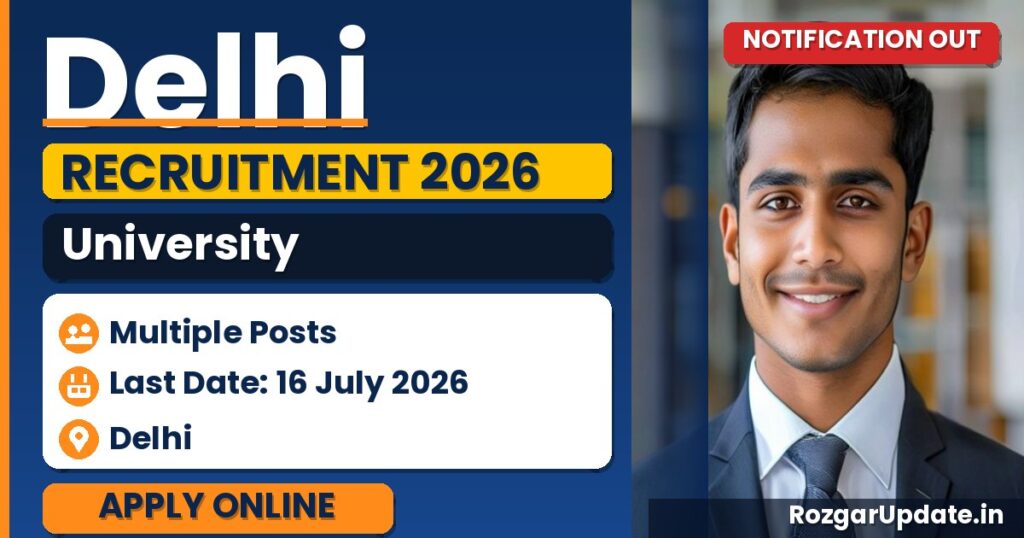 Delhi University Recruitment 2026 - banner image