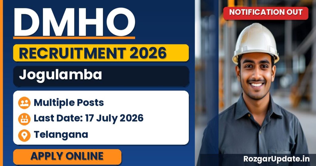 DMHO Jogulamba Recruitment 2026 - banner image