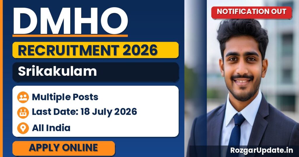 DMHO Srikakulam Recruitment 2026 - banner image