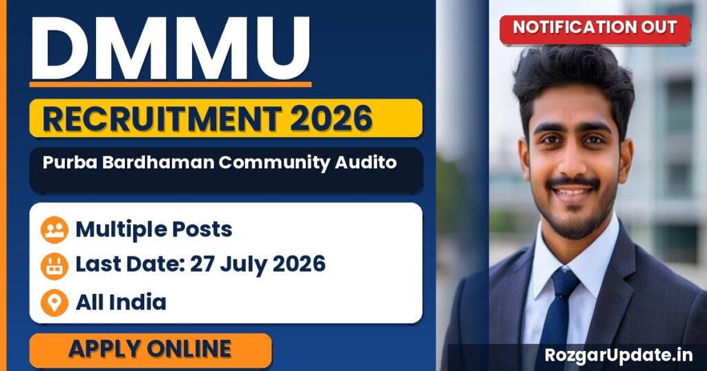 DMMU Purba Bardhaman Community Auditor Recruitment 2026 - banner image