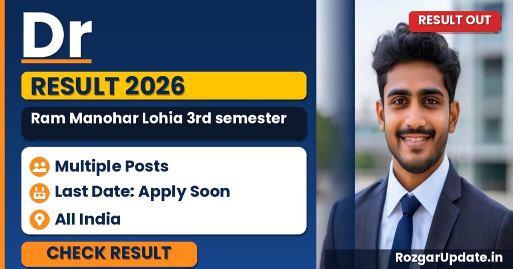Dr Ram Manohar Lohia 3rd semester Result 2026 Out – Check Now - banner image