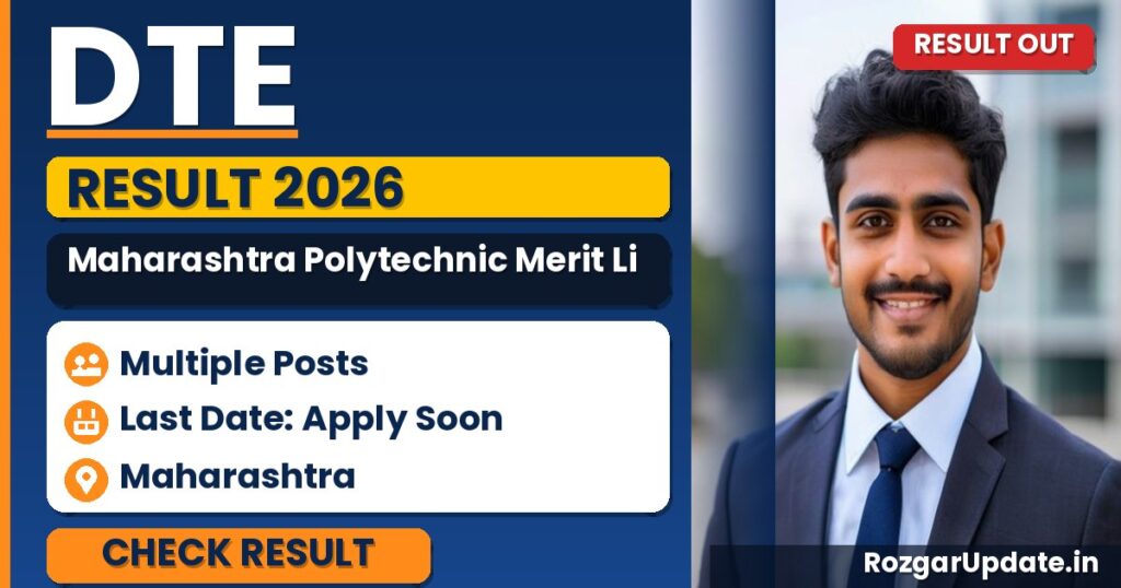 DTE Maharashtra Polytechnic Merit List 2026 - banner image