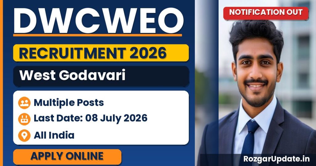 DWCWEO West Godavari Recruitment 2026 - banner image