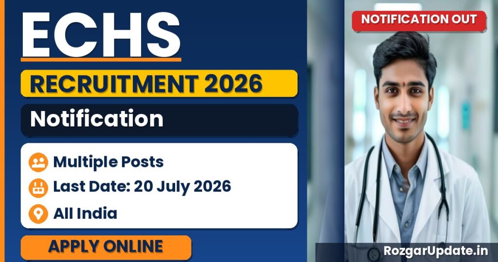 ECHS Recruitment 2026 - banner image
