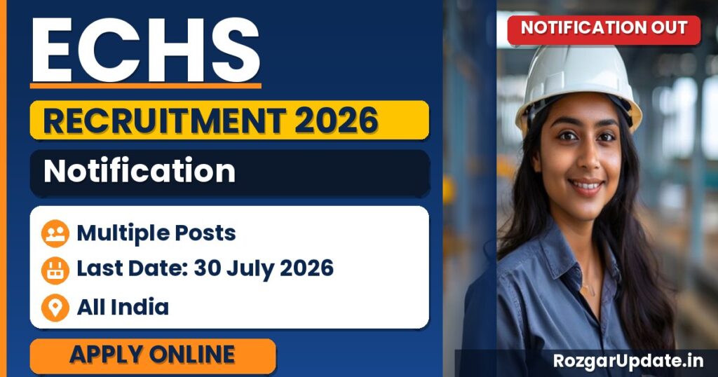 ECHS Recruitment 2026: Apply Offline Before 30 July - banner image