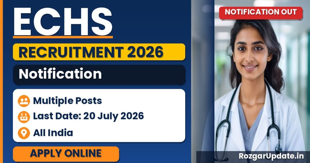 ECHS Recruitment 2026 - banner image