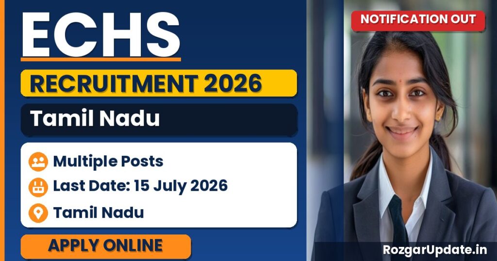 ECHS Tamil Nadu Recruitment 2026 - banner image
