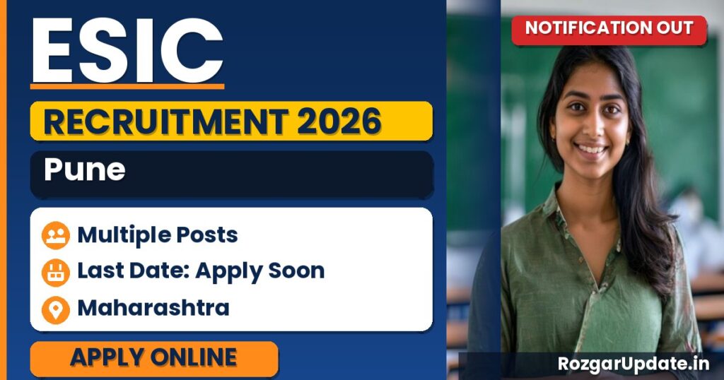 ESIC Pune Recruitment 2026 - banner image