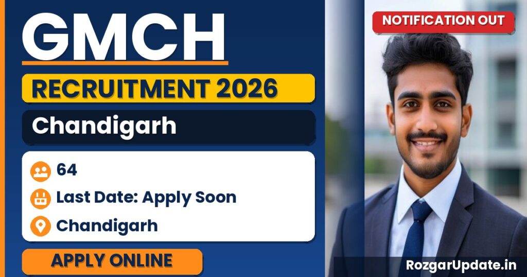 GMCH Chandigarh Recruitment 2026: 64 Senior Resident Vacancies - banner image