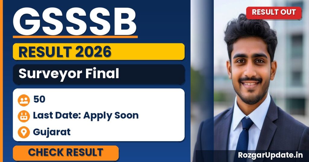 GSSSB Surveyor Final Result 2026 Out - banner image