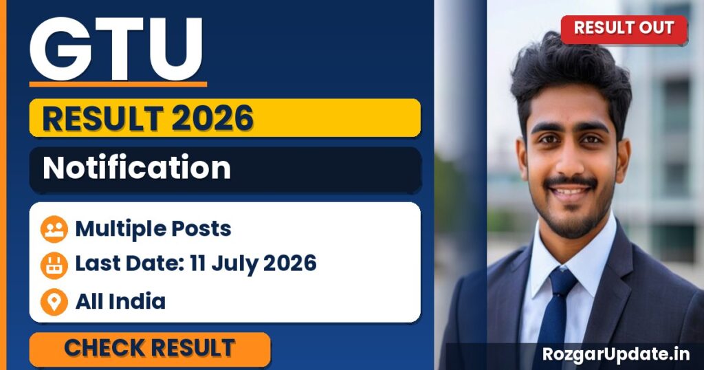 GTU Result 2026 Out - banner image