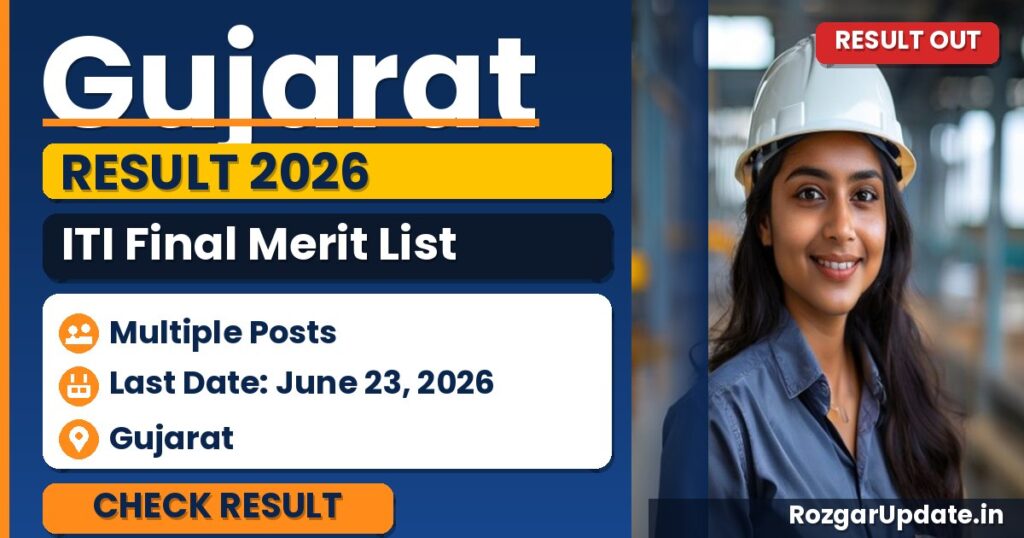 Gujarat ITI Final Merit List 2026 Out - banner image