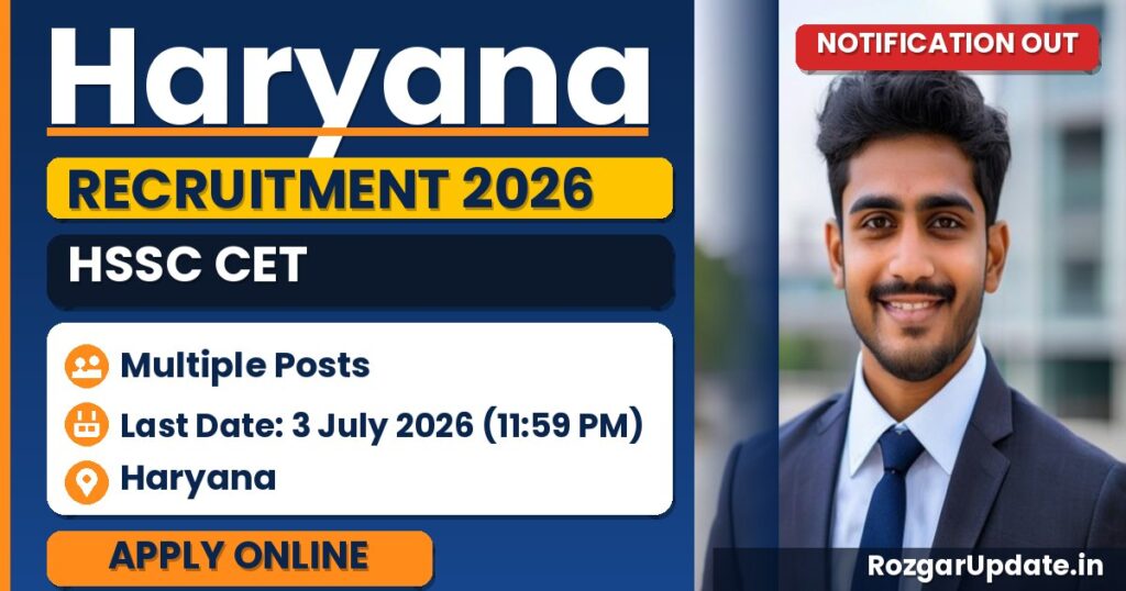 Haryana HSSC CET 2026 Group D Notification Out - banner image