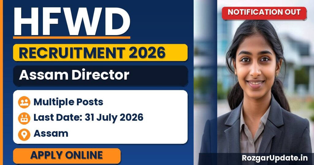 HFWD Assam Director Recruitment 2026 - banner image